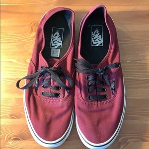 Bergundy Vans